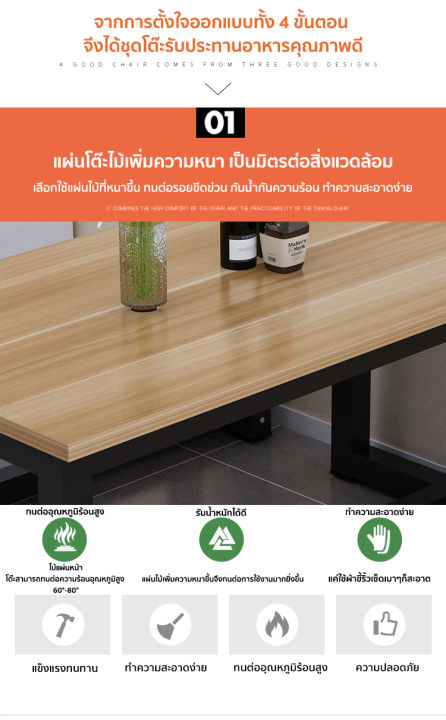 carpenter-craft-ชุดโต๊ะกินข้าว-แบบ-4-ที่นั่ง-ประกอบง่าย-โต๊ะกินข้าว4คน-ชุดโต๊ะเก้าอี้-โครงเหล็ก-120x60x75-cm-เก้าอี้-2-ตัว-เก้าอี้-4-ตัว-3-ตัวเลือก