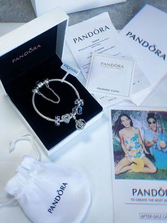 original-ready-stock-pandora-bracelet-สร้อยข้อมือผู้หญิงแท้-925-เงินตาแมวสีแดง-love-จี้ของขวัญวันเกิด