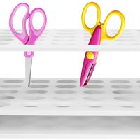 【CC】﹊  Scissors Test Tube Rack Organizer Storage Holder Supply Stationery