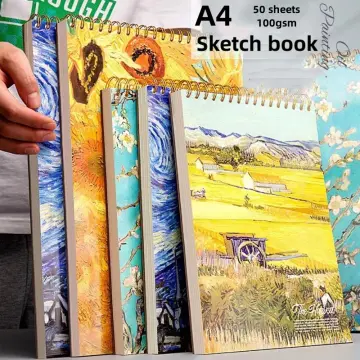 A4 Thick sketchbook hard case art sketchbook Graffiti painting loose leaf  removable drawing book