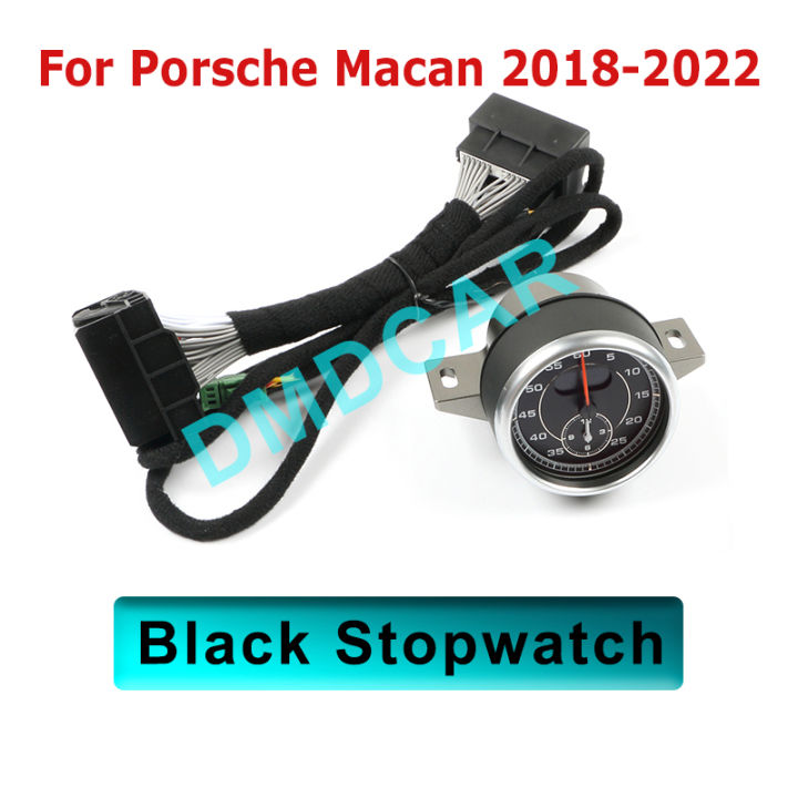 แดชบอร์ดเข็มทิศเวลามิเตอร์อิเล็กทรอนิกส์นาฬิกา-accessional-สำหรับ-porsche-macan-2018-2022ศูนย์ตกแต่งภายใน