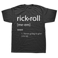 Funny Rick Roll Definition T Shirts Graphic Cotton Streetwear Short Sleeve Birthday Gifts Summer Style T-shirt Mens Clothing