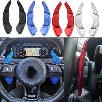 ↂ◊▲ 2Pcs Black Red Silver blue Wheel Aluminum Shift Paddles For VW GOLF 7 2015 2019 GTI R MK7 Car Steering Wheel Shift Paddles