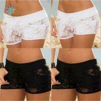 2pcs Women Ladies Hollow Out Lace Swim Shorts Pants Beach Shorts Summer Swimming Pool