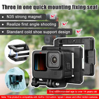 Winstong Tech Magnetic Mount Action Camera Quick Release Bracket Adapter สำหรับ GoPro Hero 10 9 8 /Dji Action/sjcam/akaso อุปกรณ์ถ่ายภาพกลางแจ้ง