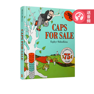 English original caps for sale selling hat cardboard book Wu minlan picture book 123 childrens classic picture book English Enlightenment story book