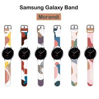 [SOSO 3C accessories] 20มม. 22มม. ซิลิโคน Morandi สำหรับ Samsung Galaxy Watch 44มม. 40มม. สายนาฬิกาสร้อยข้อมือ4คลาสสิก46มม. 42มม.