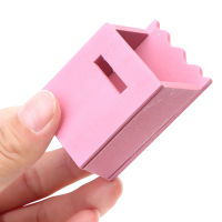 1pc Dollhouse Miniature Simulation Red Pink Retro Mailbox DIY Doll House Accessories For Childrens Gifts