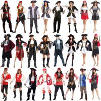 original Halloween adult men and women cosplay costumes Pirates of the Caribbean playing Captain Jack sailor costume