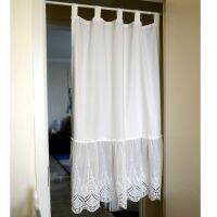 【HOT】卍✈ Cotton Short Curtain Bookcase Mould Proof Embroidery Cortinas Top