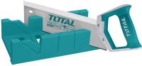 Total เลื่อยปังตอ พร้อมถาดองศา ขนาด 12 นิ้ว รุ่น THT59121 / THT59126 ( Mitre Box And Back Saw Set )