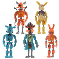 5ชิ้นเซ็ต Five Night At Freddys Fnaf ที่ถอดออกได้อะนิเมะน่ารัก Bonnie Bear Action Figure Pvc รุ่น Freddy ของเล่นคริสต์มาสของขวัญ