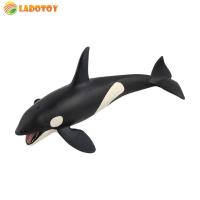 Marine Whale Figurines Solid PVC Simulation Beluga Whale Toys Safety Simulation Whale Figures Portable for Birthday Gifts for Kids Child