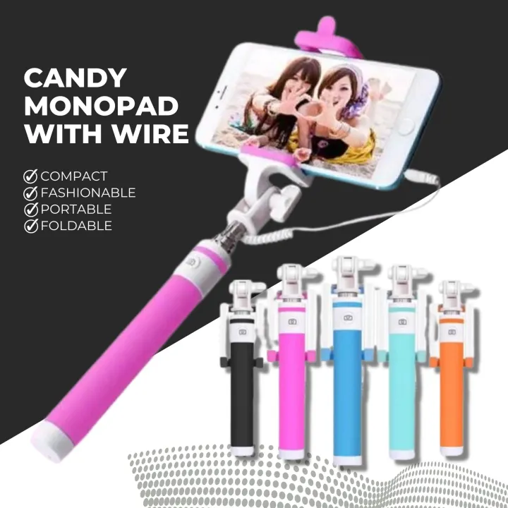 Original Monopad Candy Extendable Selfie Stick Three Generations Drive