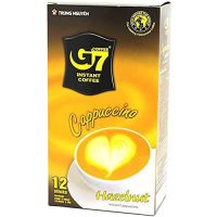 Happy moment with us ? G7 Instant Coffee Cappuccino Hazelnut Coffe 3in1 G7 กาแฟสำเร็จรูปคาปูชิโน่เฮเซลนัทคอฟฟี่ 3in1 18ก.x 12ซอง?