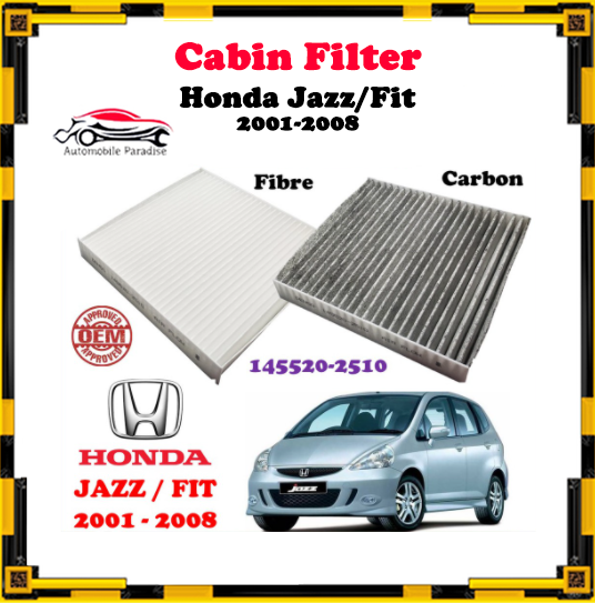 HONDA JAZZ / FIT 】Cabin Air Filter Fibre/Carbon ( 2001 2008 /
