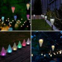 7สีไฟโซล่าเซลล์ ไฟปักสนาม หลอดไฟ Solar light 1 LED มีแสง7สีในตัว แผงโซล่าเซลล์ พลังงานแสงอาทิตย์ (YAYA)