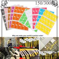 UBEWLB 150/300pcs สีสัน เครือข่าย กันน้ำ ลวด สติ๊กเกอร์ แท็กประจำตัว ออแกไนเซอร์ไฟเบอร์ ฉลากสายเคเบิล