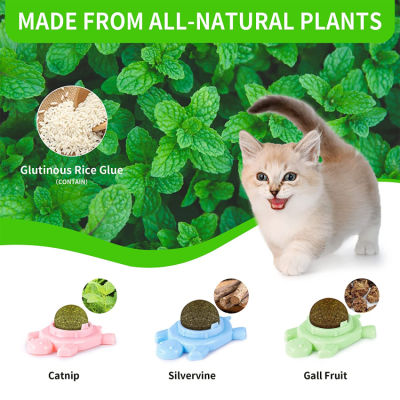 Catnip Ball Catnip Balls for Cats Wall silvervine for Cats 1pc Silvervine Catnip Cat Toys for Indoor Cats Edible Cat nips Organic Ball, Cute Silvervine Cat Toy