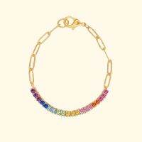 Shependence สร้อยข้อมือมินิไทร่าสีรุ้ง (Mini Tyra Rainbow Bracelet)