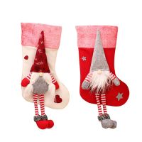 Christmas Stockings, Xmas Stockings Decorations, Santa Claus Gift Candy Bag for Xmas Holiday Party Home Decoration