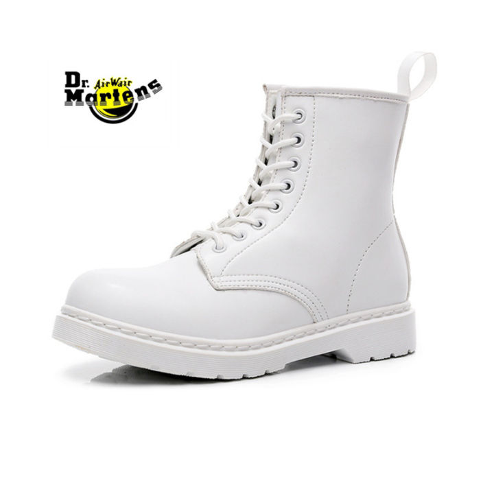 doc-dr-martens-1460-สีขาว-รองเท้าบู๊ตมาร์ตินดื้อแฟชั่นบริติชขาวบริสุทธิ์รองเท้าบูทรองเท้าทำงาน-unisex