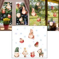 Christmas Decorations Wall Stickers Removable Wall Art Decals Party Supplies Home Window Decorations Home Wall Stickers t2p