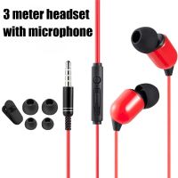 3 Meter Long 3.5mm Wired Headset With Microphone / Fit For Anchor Broadcast Live Sound Card Recording Double Bass Earphone / Universal PC Laptop Stereo Smartphones Subwoofer Headset