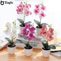 xaviery ⭐2023 ⭐Artificial Orchid Orange-red Pink Potted Orchids