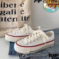 CODyx648 Sneakers Heighten the sole Plimsolls women shoes low-cut shoes Plain White shoes thick-soled ins canvas shoes ulzzang