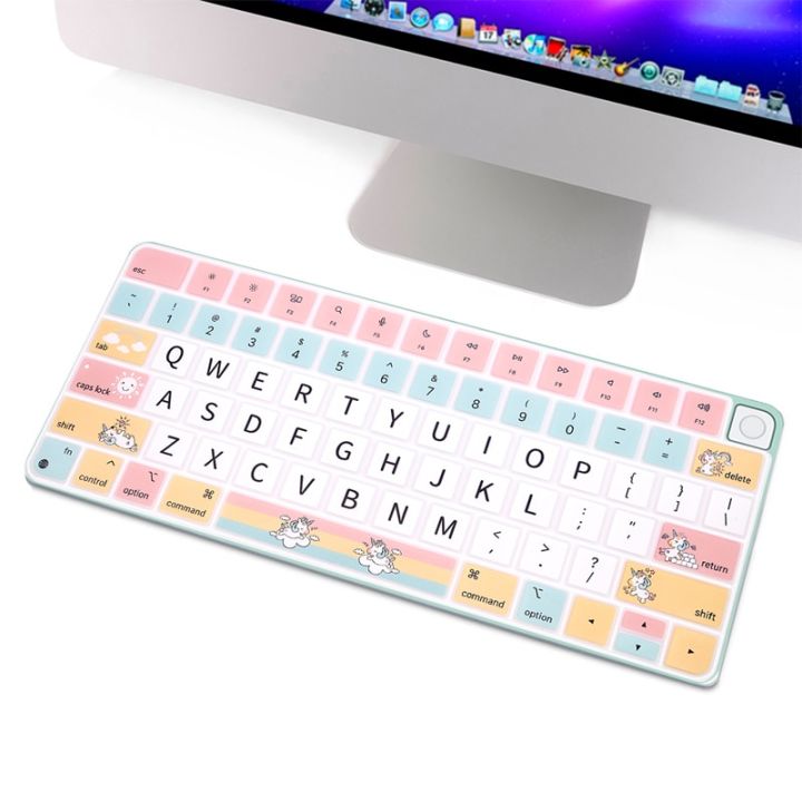 hrh-cartoon-for-2021-apple-imac-24-inch-euro-magic-keyboard-with-touch-id-a2449-m1-chip-a2450-silicone-keyboard-cover-protector-keyboard-accessories