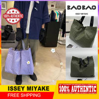 100% Bao Issey Miyake Miyake CART,ขนาดใหญ่ถุงทั้งหมดกระเป๋าถือกระเป๋าโท้ท Bao Bao Bao ของแท้กระเป๋าสุภาพสตรีกระเป๋าถือทั้งหมดที่มีความจุสูงภายใน