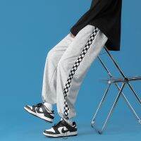 Spring/Autumn Y2K Printed Straight Leg Man Pants Men‘s Sports Ankle Banded Sweatpants Casual Mens Clothing CK89