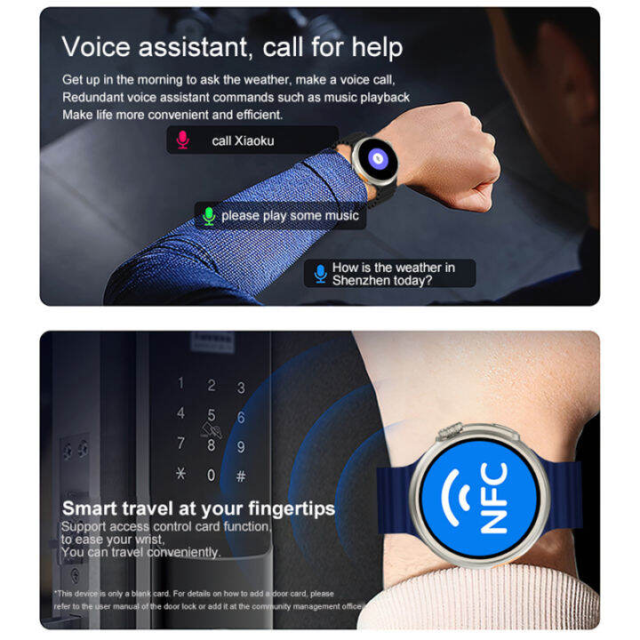 มาฟามา-z78สมาร์ทวอทช์สำหรับกีฬากลางแจ้ง-ที่ชาร์จแบบไร้สายหน้าจอ1-52นิ้วทรงกลมมีสมาร์ทวอท์ชเป็นพิเศษมีทั้งแบบโทรผ่านบลูทูธ-nfc-มีเข็มทิศ
