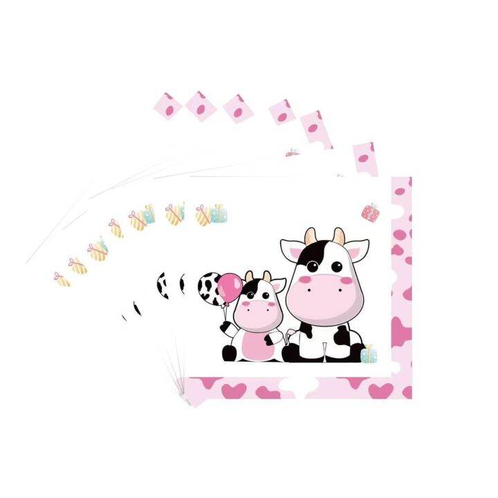 new-pink-farm-cow-theme-disposable-tableware-set-childrens-birthday-partydecoration-banner-table-cover-balloon-baby-shower