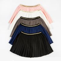 ¤ Summer Child Girls Skirts Kids Pleated Skirts for baby girl to school 2020 New Teens Girls Solid White Black Blue Skirts1-12 Yrs