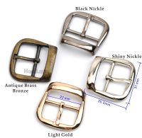 10pcs/lot inner width 22mm metal belt buckle pin buckle simple style silver/bronze/black/gold free shipping BK-049