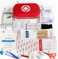 【LZ】ஐ▼▣  Kit de primeiros socorros portátil para sobrevivência ao ar livre saco de emergência eva piquenique camping viagens tratamento médico 18 itens 44pcs