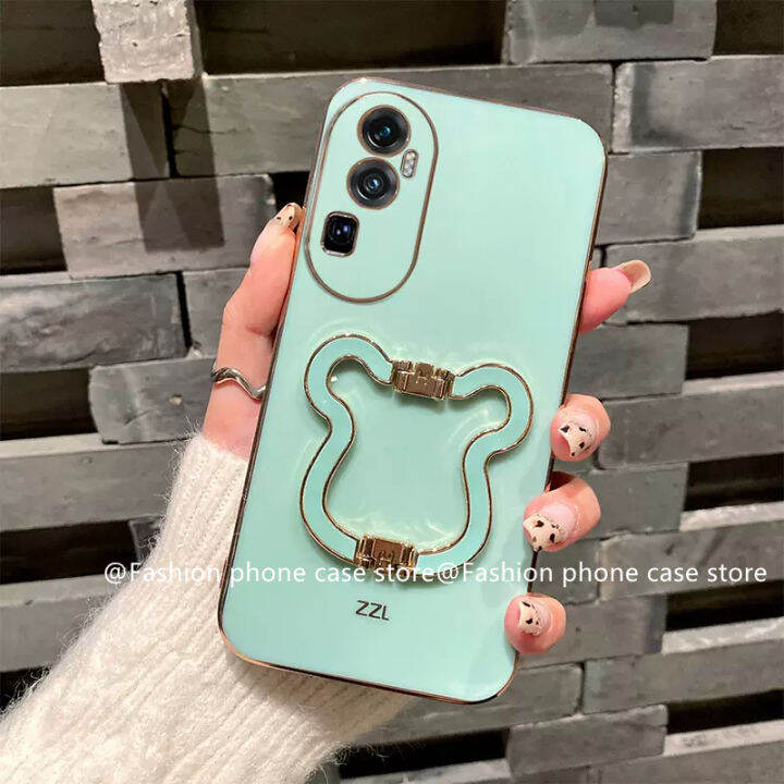 phone-case-เคส-oppo-reno10-pro-plus-5g-oppo-a78-nfc-4g-ฝาหลังตัวชุบโลหะหรูหราคุณภาพสูงพับได้หมีที่วางโทรศัพท์เคสนิ่ม2023