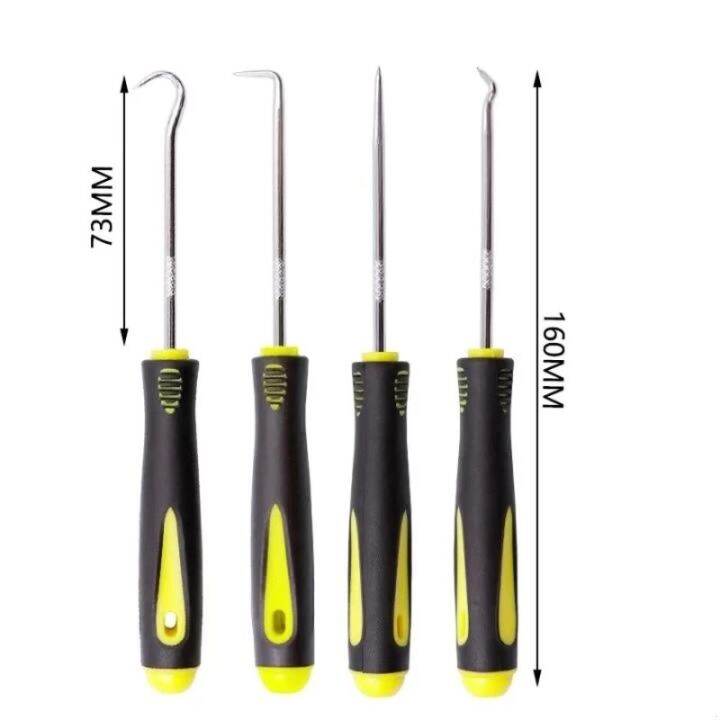 4Pcsset Long Pick And Hook Set Gasket Puller Pick Tools For Removing 4pcsset-long-pick-and-hook-set-gasket-puller-pick-tools-for-removing