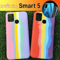 เคสโทรศัพท์ แบบยาง TPU หุ้มกันรอย ลายสายรุ้ง สำหรับ Infinix Smart 5