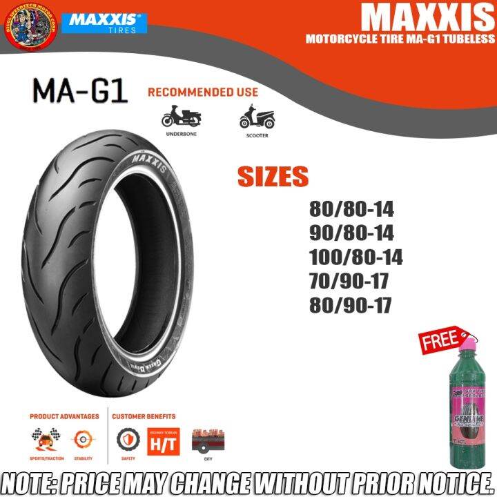 MAXXIS MOTORCYCLE TIRE MAG1 TUBELESS WITH SEALANT Lazada PH