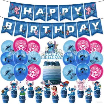 Stitch Theme Kids Birthday Party Supplies Decors Balloons Banners