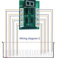 ตัวควบคุมบอร์ดตัวบ่งชี้ระดับของเหลวน้ำ8ช่อง Dc 5V โมดูลสวิตช์เซ็นเซอร์ถังเก็บน้ำสำหรับตู้ปลา