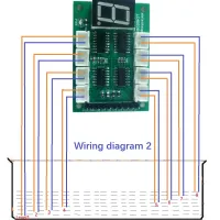 ตัวควบคุมบอร์ดตัวบ่งชี้ระดับของเหลวน้ำ8ช่อง Dc 5V โมดูลสวิตช์เซ็นเซอร์ถังเก็บน้ำสำหรับตู้ปลา