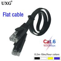 [HOT HAIXWLXKWW 589] สาย Ethernet Cat6สาย Lan UTP CAT 6 RJ 45เครือข่ายสายสั้นแบน10M/1M/3M/5M สายแพทช์สำหรับแล็ปท็อป Router PC คอมพิวเตอร์