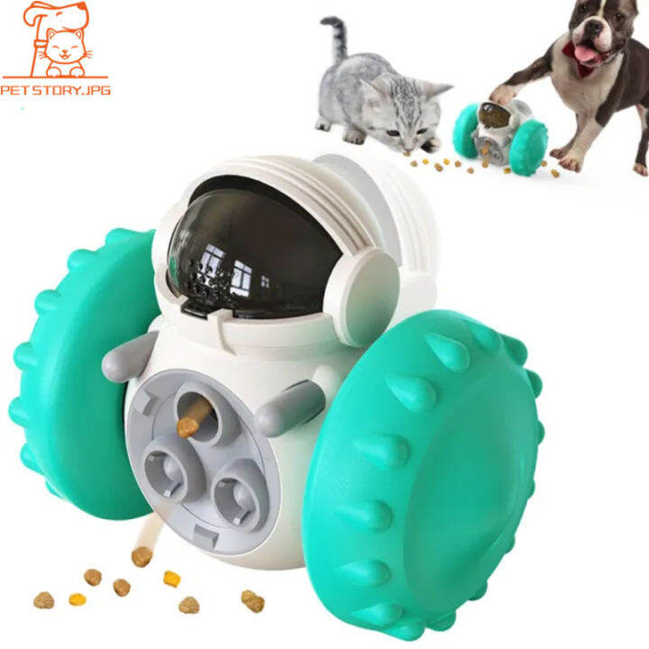 Dog Feeding Toys Food Dispenser Pet Toys Interactive Tumbler Toys