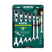 SATA ชุดประแจแหวนเกียร์ข้างปากตาย ซาต้า 7 ตัว/ชุด 10-19mm #09043