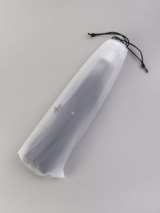 1-5ชิ้นถุงเก็บร่มถุงพลาสติกโปร่งแสงกันน้ำถุงแบบพกพานำกลับมาใช้ได้เชือกผูกสำหรับบ้านถุงใส่ร่ม