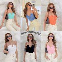 บอดี้สูทสายเดี่ยว Bexy bodysuit ผูกได้หลายแบบเนื้อผ้าดีกระชับ ป้ายINTUON